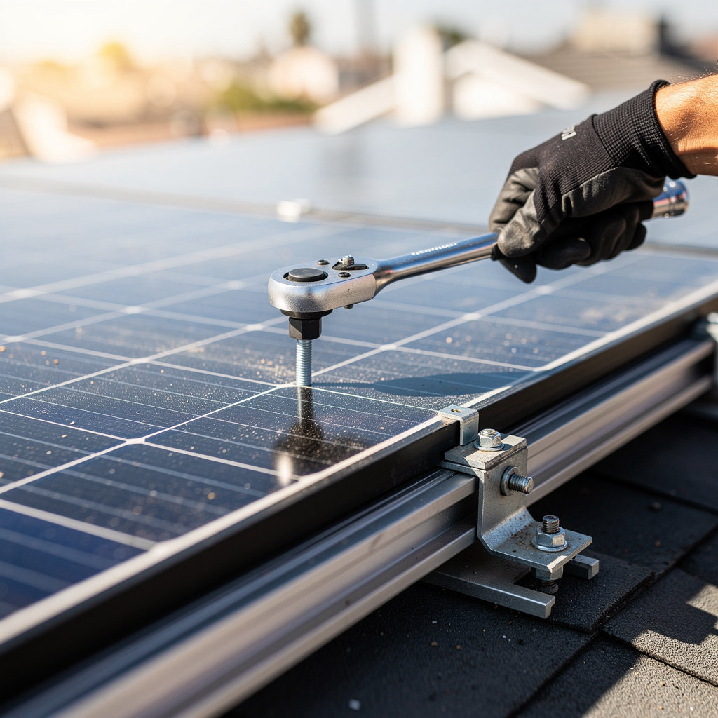 Solar Energy Sistems CA San Diego professional installation team setting up solar panels on a San Diego home